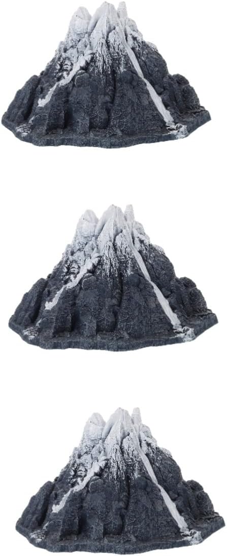 3pcs Fish Tank Landscaping Ornaments Pet Fish Aquarium Fish Decorations for Tank Fish Tanl Fishtank Decorations Fish Tanks Snow Mountain Statue Fish Tank Decor