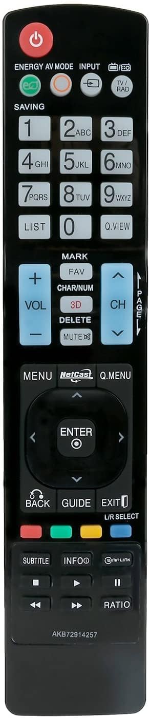New AKB72914257 Replacement Remote for LG TV 50PV400 50PK550 32LM6200 37LM6200 47LE5510 47LD650 50PV400 50PK550 image 3