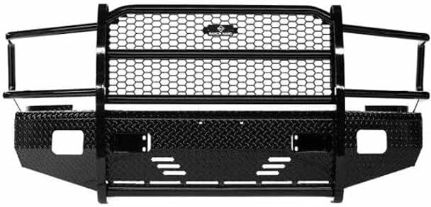Replacement For AHRAM BIOSYSTEMS 5500 YEAR 2018 SUMMIT SERIES BLACK STEEL FRONT BUMPER W GRILLE GUARD by Technical Precision