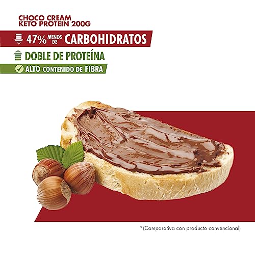 Keto Protein Bestdiet - Ungesüßter veganer Schokoladenaufstrich mit Haselnüssen, Palmölfrei, fettarm, kohlenhydratarm, ohne Süßstoffe, glutenfrei. Packung mit 3 Gläsern mit 200g