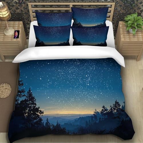 Parure de lit cerf super king en microfibre douce et résistante