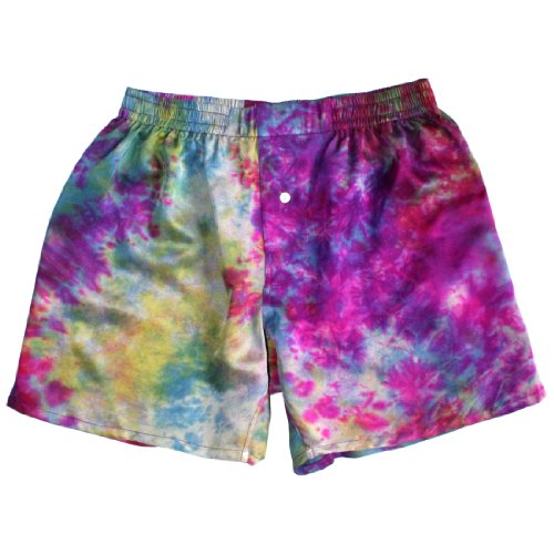 Purple Tie Dye Silk Boxers Sizes S-3XL 30