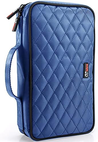 CCidea 96 Capacity CD/DVD Case Holder Portable Wallet Disc Storage Binder for Car, Home, Office and Travel (96-Blue) Specials