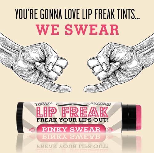 Doctor Lip Bang's Buzzing Lip Balm | Lip Freak| 100% All Natural | Cruelty Free | Tinted | Pinky Swear #TOP1