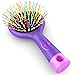 Detangling Brush with Mirro - Soft Bristle- Straightening Detangler- For All Hair Types (Purple)