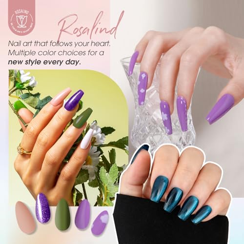 Pintauñas Gel Semipermanente ROSALIND con Efecto Ojo de Gato Magnético y Secado Rápido UV LED 5