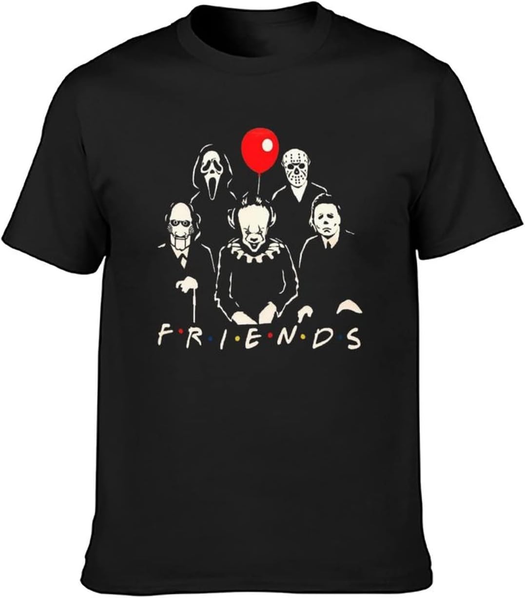 Horror Halloween T-Shirt Michael Myers Jason Horror Scary Movies Gift Tee Shirt for Women Men
