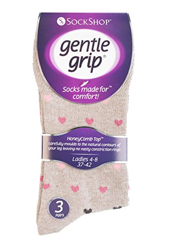 Sock shop 6 Pack Ladies Non Elastic Socks, Size 5-9 US2