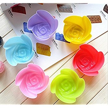 Master Royal BackNCook Tools Silicone Rose Shaped Muffin and Cupcake Mould (4)