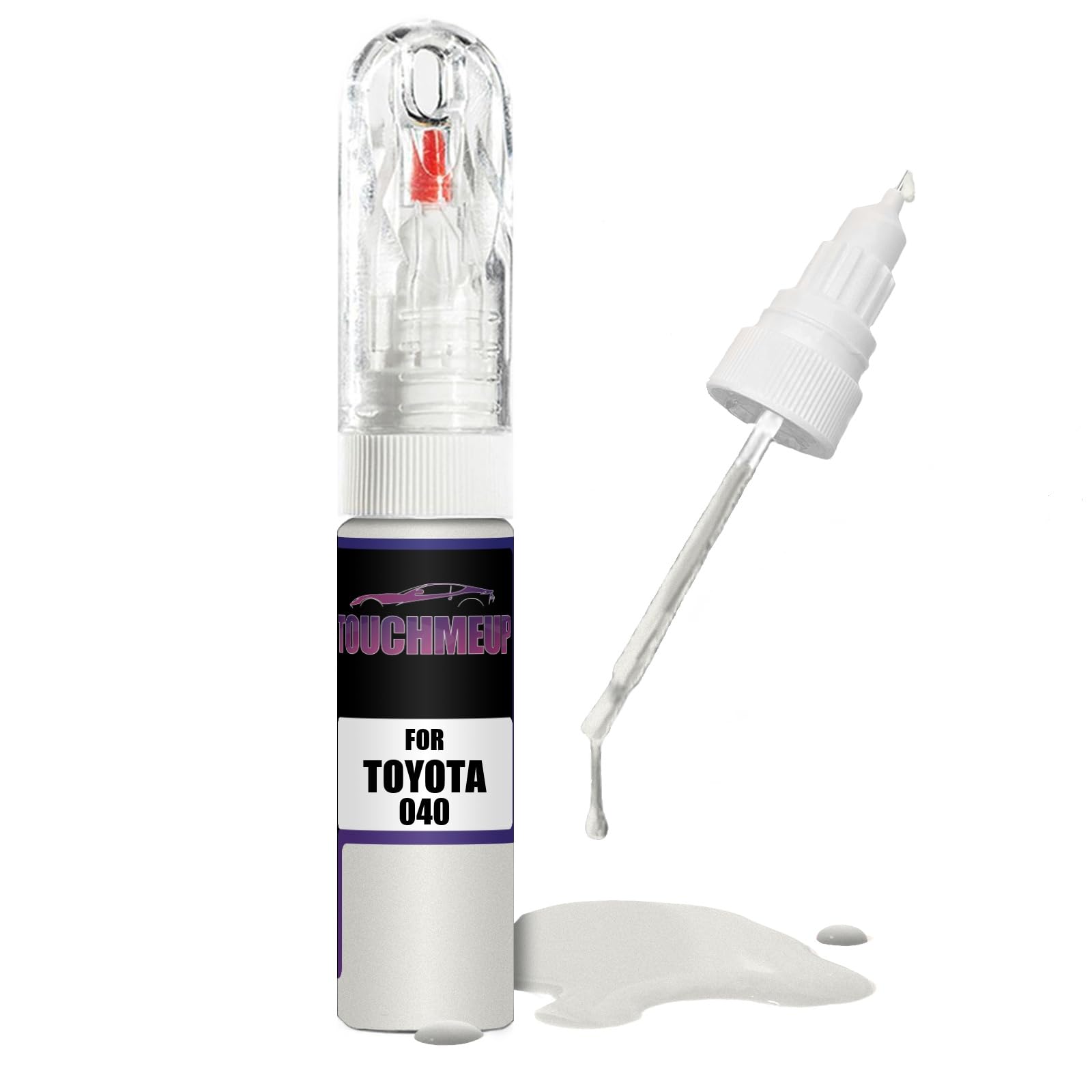 Rotulador de pintura de retoque para modelos Toyota, color blanco polar, 40 pinceles, kit de reparación de arañazos