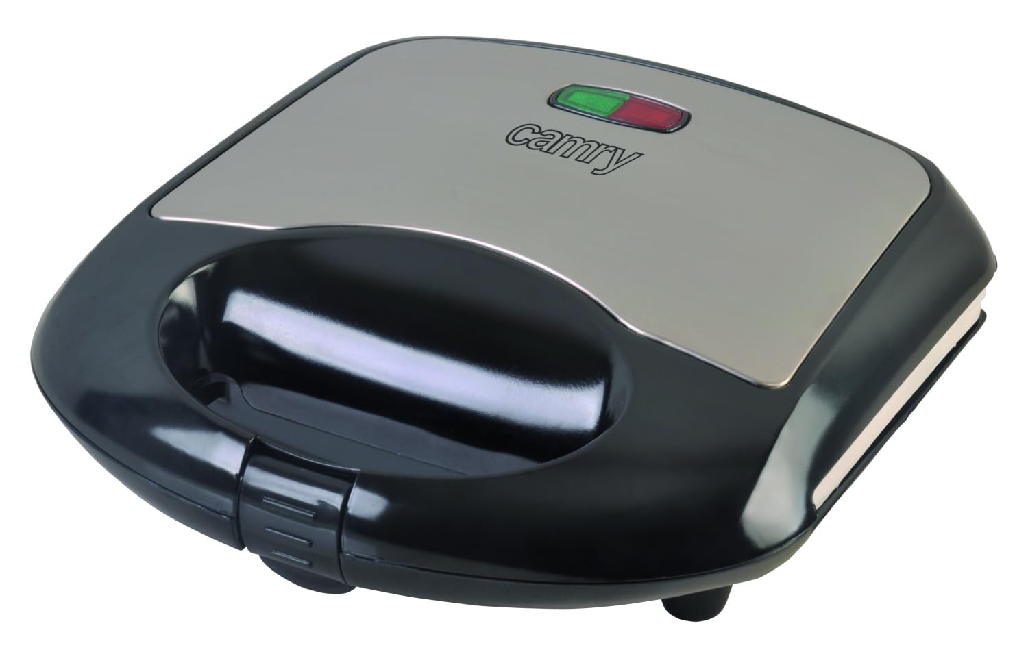 Camry - CR 3019, Piastra elettrica per 2 waffle, piastre in ceramica antiaderenti, temperatura automatica, alloggiamento in acciaio inossidabile freddo al tatto, 1000 W