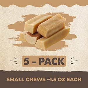 Mighty Paw Yak Cheese Chews for Dogs | All-Natural Long Lasting Pet Treats. Odorless and Great for Oral Health. Limited-Ingredient Chews for Puppies & Power-Chewers (Small, 5 Pack) Mighty Paw Yak Cheese Chews for Dogs | All-Natural Long Lasting Pet Treats. Odorless and Great for Oral Health. Limited-Ingredient Chews for Puppies & Power-Chewers (Small, 5 Pack)
