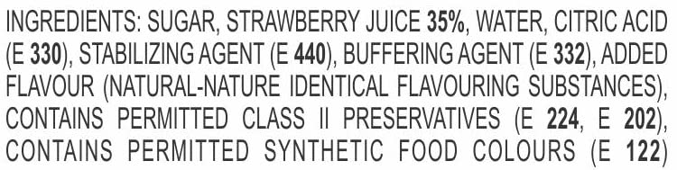 Image of Manama Lime and Mint Mojito, Blue Curacao, Strawberry and Orange Fruit Syrup (750ml), Pack of 4