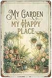 Gardening Gifts MY GARDEN MY HAPPY PLACE Vintage Garden...