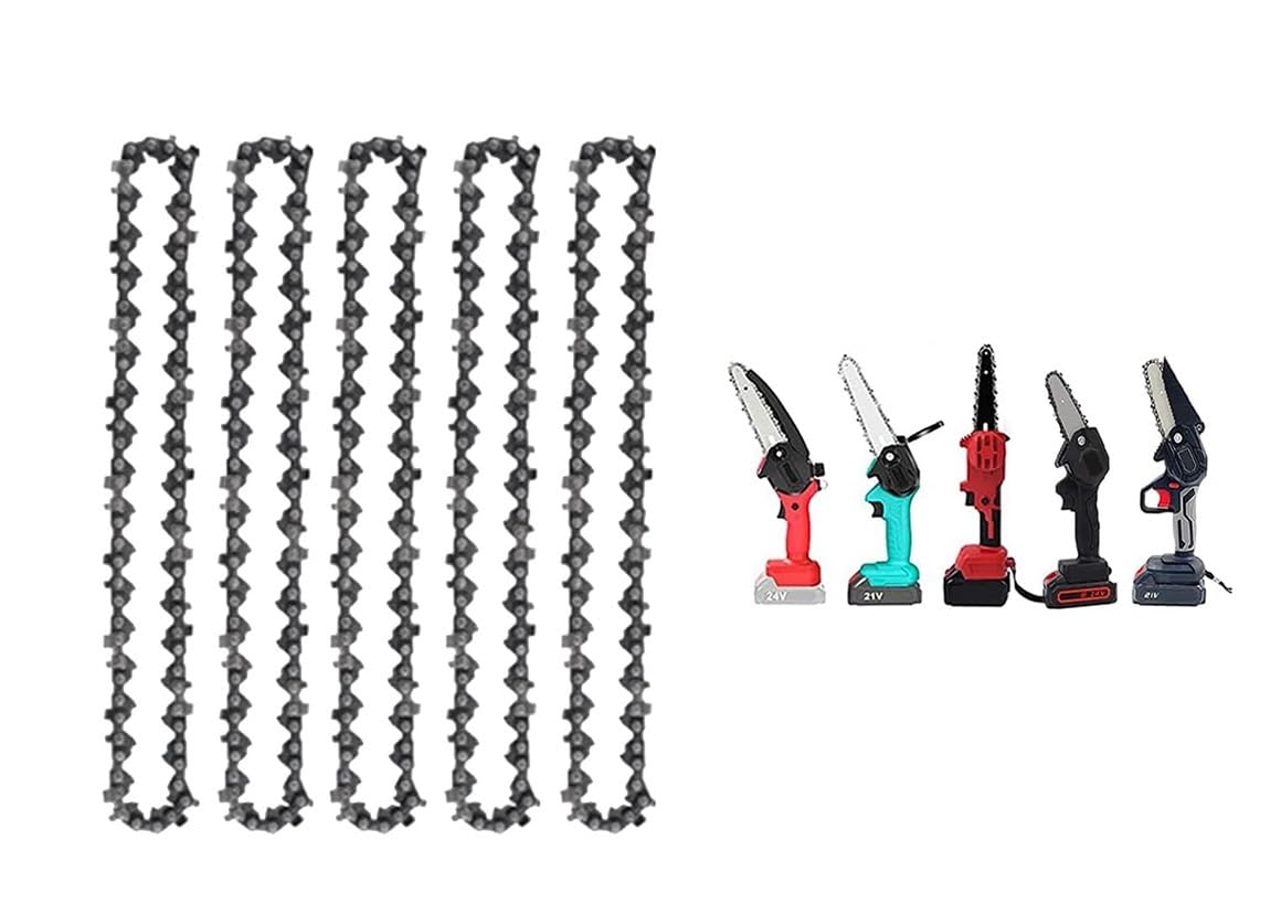Set di 2 Catene Catena Motosega, Catena di Ricambio, Catene per Motosega Telescopica 37 TG 1/4, Catena 6 Pollici per Mini Motosega, Adatta per Motosega, Compatibile con Tutte Le Mini Motoseghe Set di 2 Catene Catena Motosega, Catena di Ricambio, Catene per Motosega Telescopica 37 TG 1/4, Catena 6 Pollici per Mini Motosega, Adatta per Motosega, Compatibile con Tutte Le Mini Motoseghe