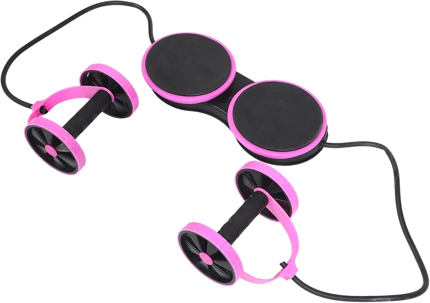 Detachable Pulling Rope Wheel Multi-functional Abdominal Trainer for Arm Waist and Leg Exercises Resistance Pull Rope Tool for Home and Gym Workouts