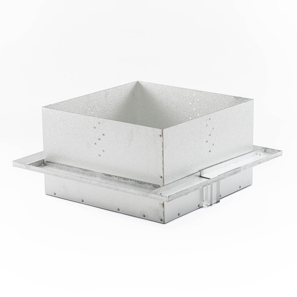 Duravent DuraPlus - Supporto piatto da soffitto con collare di fissaggio, 15,2 cm