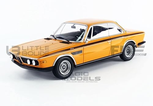 Miniatura 2 de Minichamps 155028131 1:18 BMW 3.0 CSL-1971-Orange Coche miniatura coleccionable, naranja
