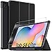 Produktbild IVSO Hülle für Samsung Galaxy Tab S6 lite + panzerglas, Ultra Schlank Slim Schutzhülle Hochwertiges PU mit Standfunktion Perfekt Geeignet für Samsung Galaxy Tab S6 lite 10.4 Zoll 2020, Schwarz