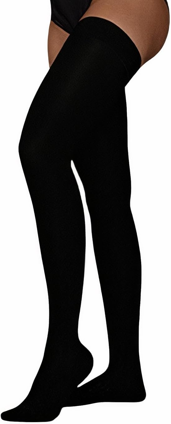 Juzo Move 20-30 mmHg Compression Stockings, Thigh High, Silicone Band, Closed Toe | Compression Socks for Women/ Men for Tired, Aching or Swollen Legs, Minor Varicosities