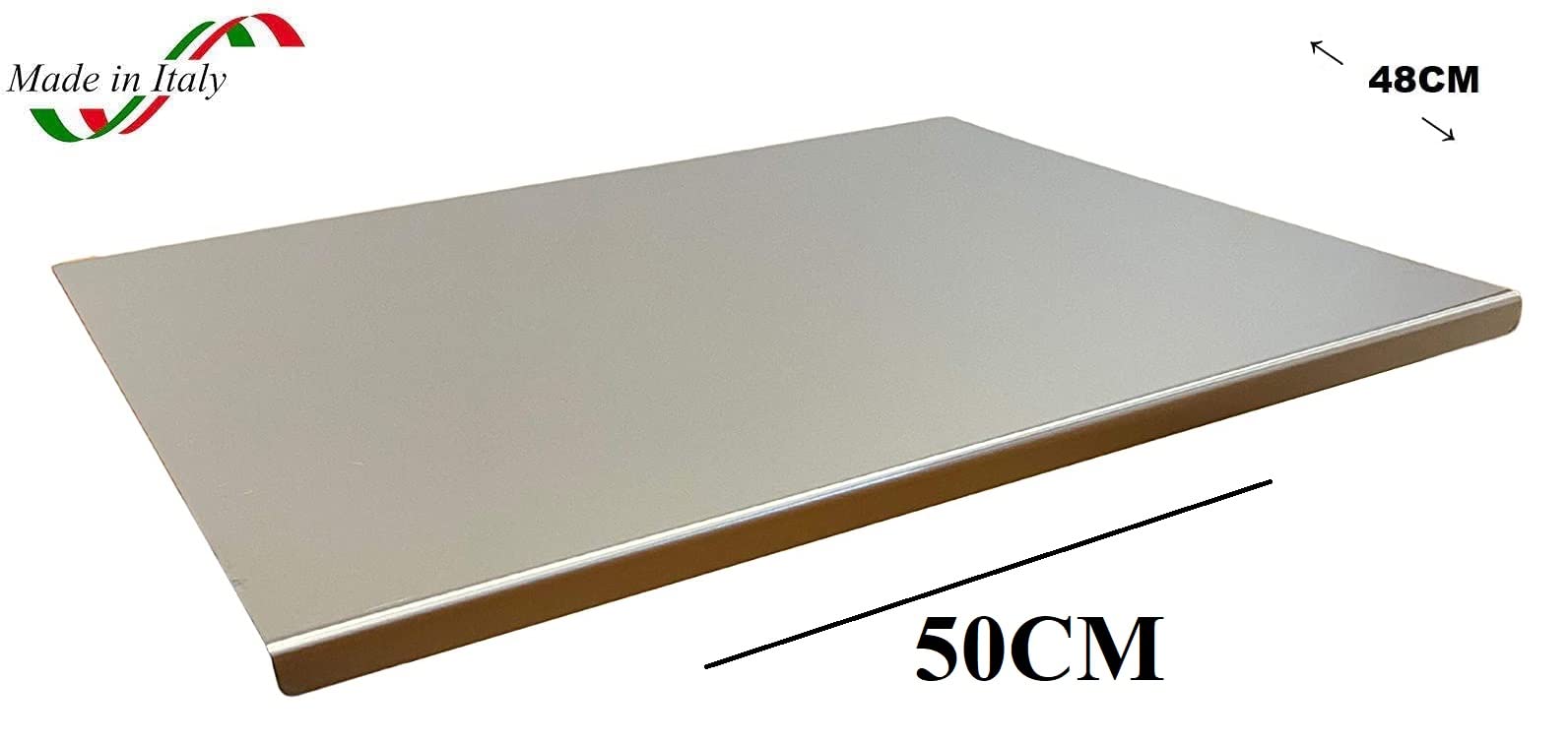 Tagliere Cucina Acciaio Inox Spianatoia Professionale Acciaio Inossidabile Piano Lavoro Per Cucina Bar Ristorante Impastare Pizza Pane Dolci Made In Italy MISURA L