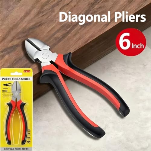 4‑Piece Hand Tool Kit, 10" Locking Vice Grip, 8" Linesman Tool, 6" Diagonal Cutters, 28‑in‑1 Wire Stripper Crimper, Multi‑Function Hand Tools for Electrical Repair, Construction & DIY Projects — 사진 7