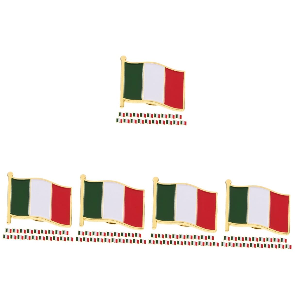 GALPADA 100 Stück Brosche Mit Italienischer Flagge Ästhetische Brosche Für Schals Anstecknadel Für Herren Anzug Anstecknadel Anstecknadel Mit Italienischer Flagge Metall
