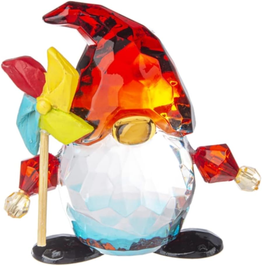 Ganz Crystal Expressions Garden Adventure Gnome Figurine (Pinwheel)