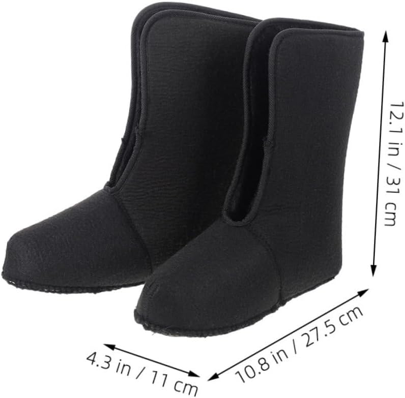 Warm Boot Liners For Men Winter Snow Boots Soft Insulated Shoe Liners For Cold Weather Cozy Inner