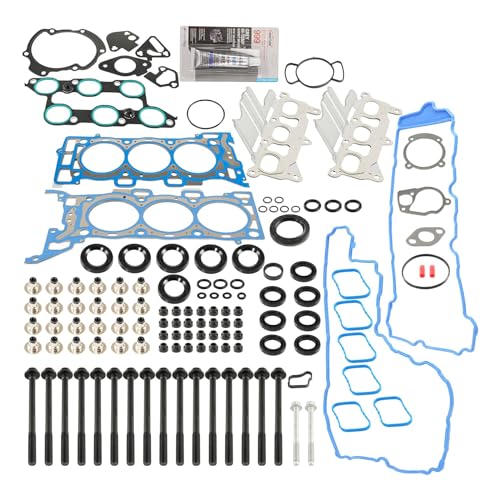 Image of KAC 37PCS Engine Cylinder Head Gasket Set for 2009-2016 Acadia, 2009-2016 Enclave, 2009-2010 Outlook, 2009-2016 Traverse Head Gasket OEM#HS26376PT-5, ES72274