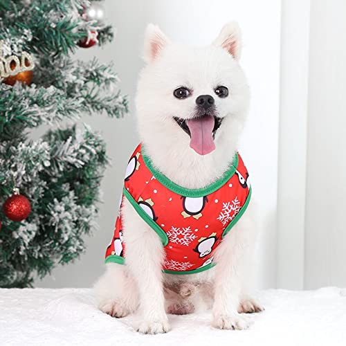 BUSHIKO Combo of 3 Christmas Style Pet Dog Shirt | Vest Sleeveless Snowflakes, Santa & Snowman Printed Soft Texture T- Shirt for Small-Medium Dogs (Size: XXL, Chest: 55cm, Back Length: 45cm) (B09M7JVZTH) Amazon Price History, Amazon Price Tracker