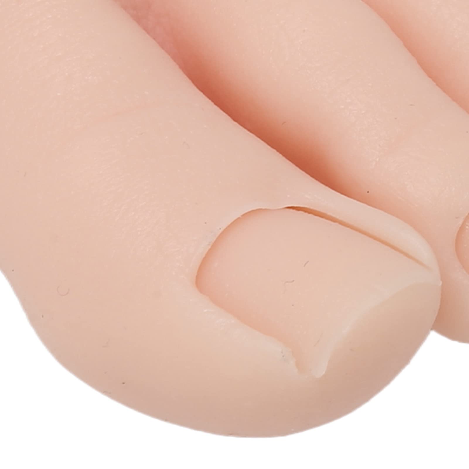 Pratica Modello di Piede Finto, Flessibile Morbido Silicone Piede per Pratica Piede per Allenamento Pratica per Unghie, Manichino Mezzo Piede per Esposizione di Allenamento