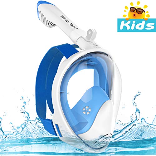 weird tails Full Face Snorkel Mask,Advanced Safety Breathing System Allows ,You to Breathe More