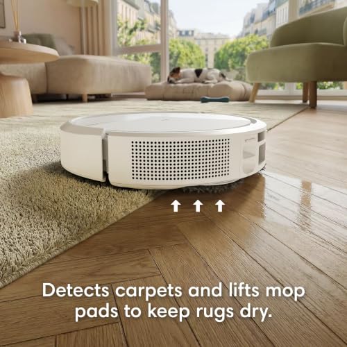 iRobot Roomba 415 Robot Vacuum & Mop Combo, 2.3X Suction, 90 Days Self-Emptying, Multifunction Dock Self-Cleaning & Hot Dry, Smart Obstacle Avoidance, Lifting Spinning Mops, Ideal for Pet Hair, White - image 9