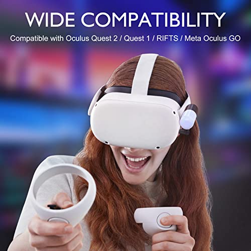 Marsdock Extra Battery Pack For Meta Oculus Quest 2 Headsets Accessories, Match Elite Strap, Any Strap, Super Lightweight 5000Mah Vr Power Bank, Extended 2+ Hour Game Time In Virtual Reality (Blue) #TOP5