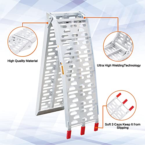 Rampas de carga plegables de aluminio para camiones 7.5 ft miniatura 2