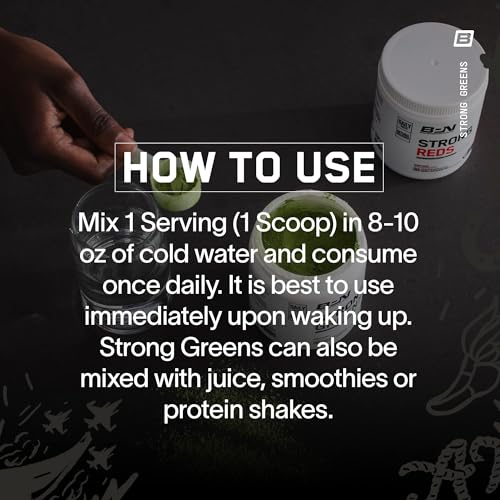 image for BARE PERFORMANCE NUTRITION, BPN Strong Greens Superfood Powder, Improv