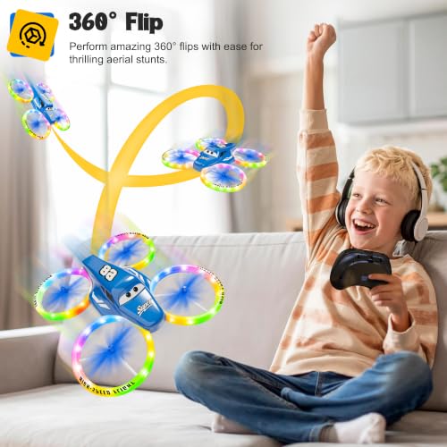 Drones for Kids and Beginners with LED Lights 2 Batteries One Key Start - image 5