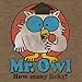 Tee Luv Men's Mr Owl How Many Licks Shirt - Vintage Tootsie Pop Graphic T-Shirt, Brown Heather, L