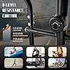 Dpforest Elliptical Exercise Machine for Home Use - Magnetic Elliptical Cross Trainer with LCD Monitor and Pulse Sensors,8 Resistance Levels for Indoor Gym Workout
