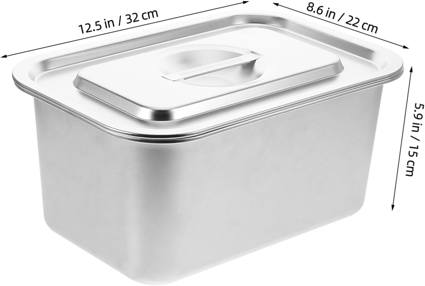 Cabilock Stainless Steel Compost Bin with Lid Food Waste Storage for Kitchen Countertop Odor-Controlled Compost Kitchen Bin for Easy Waste Segregation and Daily Use