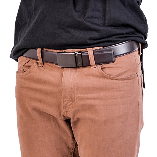 Image of Mission Belt Men's Leather Ratchet Belt, 40mm Metal Collection