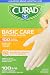 Curad Basic Care Vinyl Exam Gloves, Barrier from Dirt & Germs, Disposable, Small/Medium, Case of 10 (1000 Gloves)