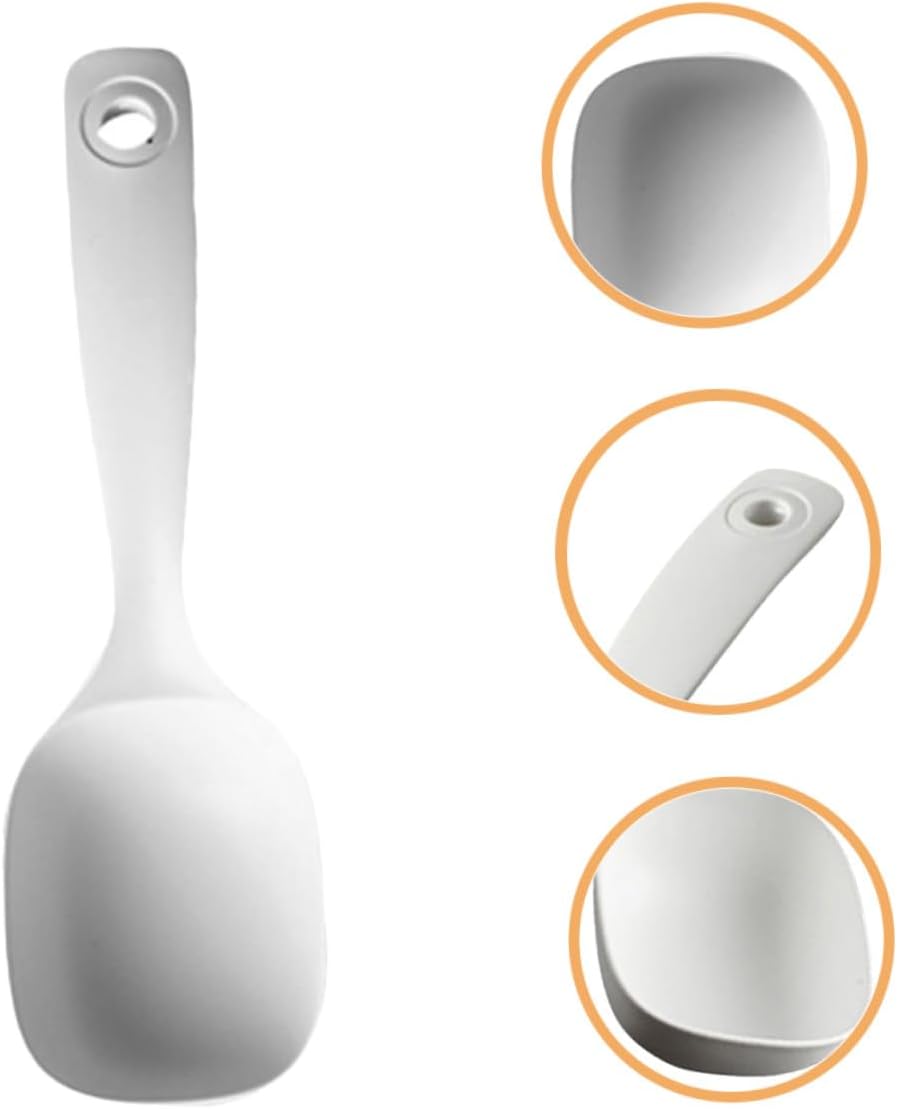 White PP Soup Ladle 4 Piece Set with Long Handle for Serving