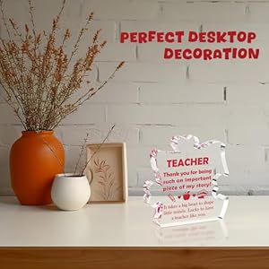 Teacher Gifts for Women Teacher Appreciation Gifts New Teacher Gifts End of Year Teacher Gift from Students Graduation Gifts for Teacher Teacher Thank You Gifts Decoration Sign Plaque