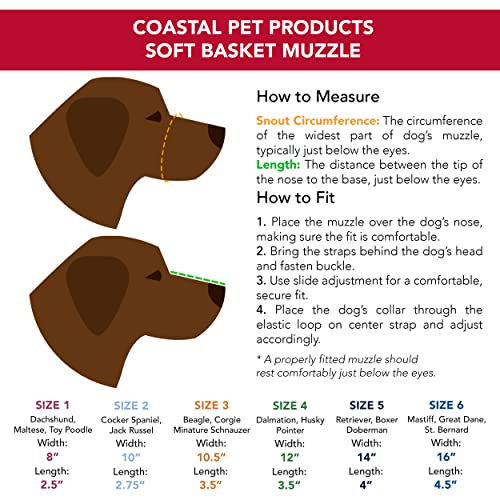 Coastal Pet Products 01365 BLK03 Null Soft Basket Muzzle