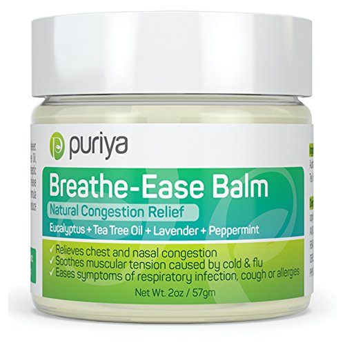 Puriya Chest Rub Cream Support for Congestion and Sinuses, Breathe Ease