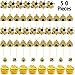 Zonon 50 Pieces Bee Toothpicks Bulk Bee Cupcake Toppers Glitter Bee Cake Picks Decorations for Birthday Party Favors Supplies