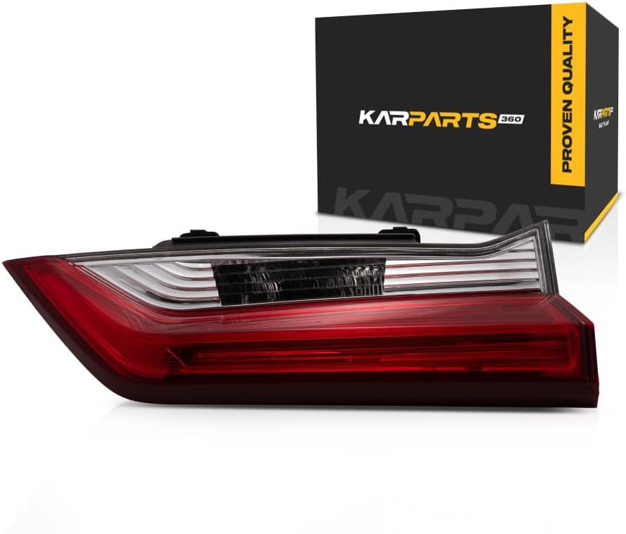 KarParts360 For Honda CR-V 2017 2018 2019 Backup Light Assembly Passenger Side | Inner | With Bulbs | Replacement For HO2803116 | 34150-TLA-A01
