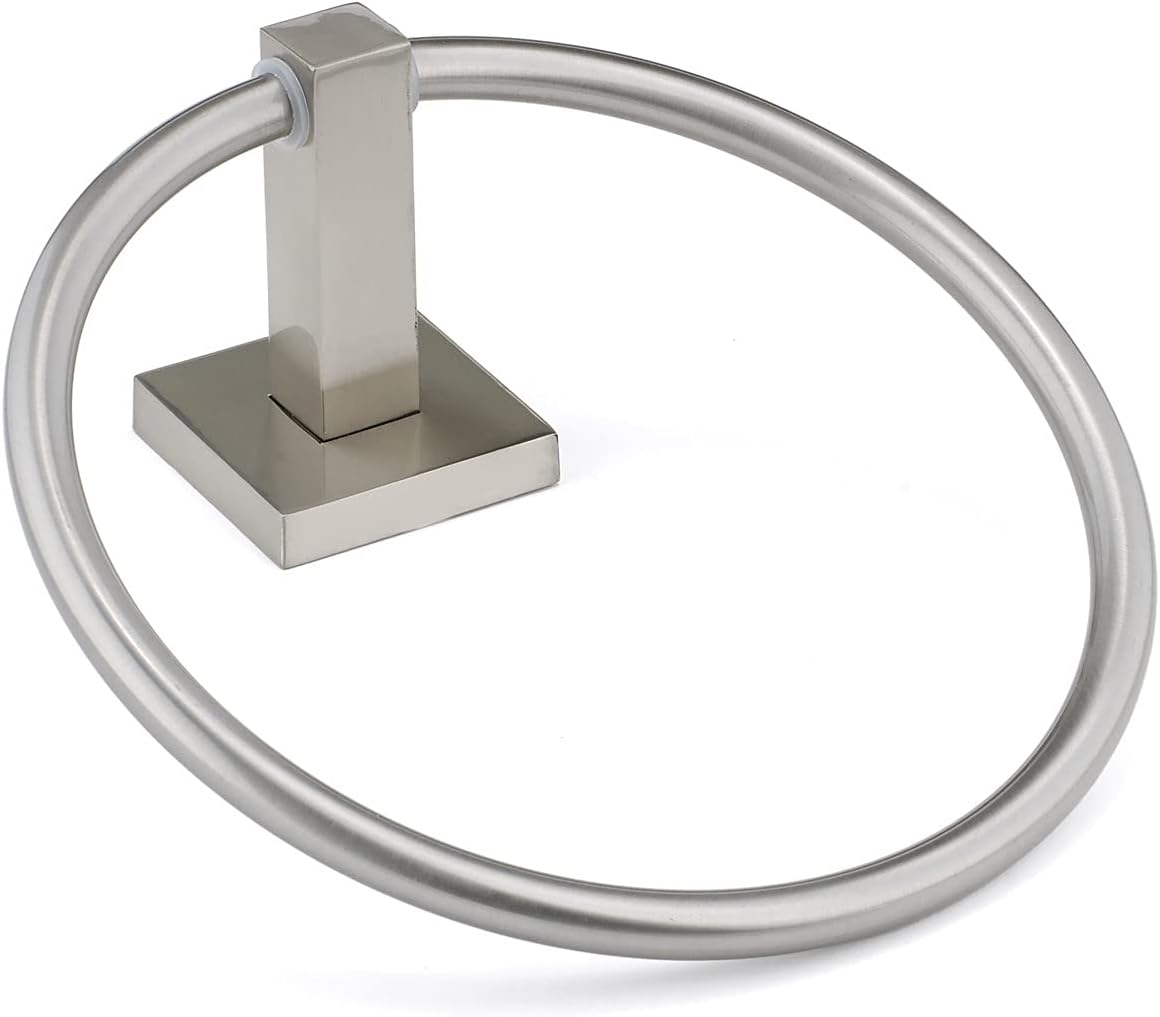 Richelieu Hardware NB1030649 Palisades Collection Contemporary Towel Ring, Brushed Nickel